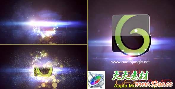 Apple Motion模板-粒子汇聚Logo动画 Particles Quick Logo-天天素材网