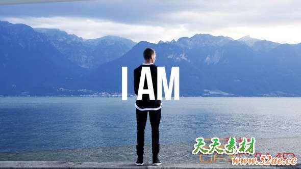 AE模板-深沉缓慢文字图片开场 Lost in Thoughts – Slow Minimal Slideshow-天天素材网