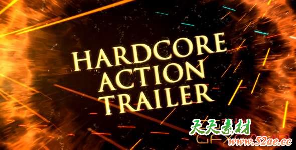 AE模板-硬核动作宣传片头 Hardcore Action Trailer-天天素材网