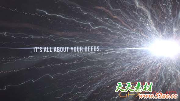 AE模板-粒子线条发散文字片头 Karma-天天素材网