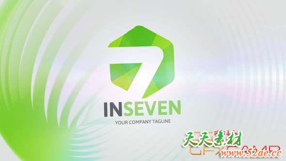 AE模板-优雅旋转Logo动画 Clean Elegant Logo-天天素材网