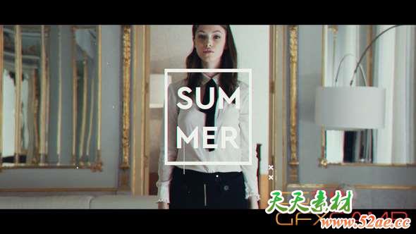 AE模板-时尚视频宣传片头 Fashion Intro-天天素材网