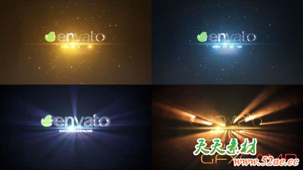 AE模板-扭曲冲击Logo动画 Stylish Corporate Logo Reveals Pack-天天素材网