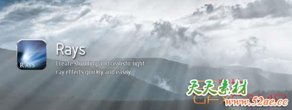 AE/PR/PS丁达尔效应体积光模拟插件 Digital Film Tools Rays 2.1.2.2 Win64破解版-天天素材网