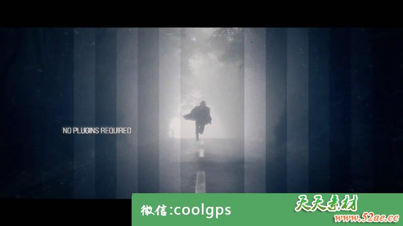 电影预告宣传片Cinematic Lines Slideshow - Premiere Pro Templ-天天素材网