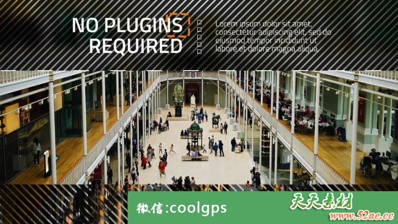 PR视频模板下载 广场和虚线促销 - Premiere Pro模板-天天素材网