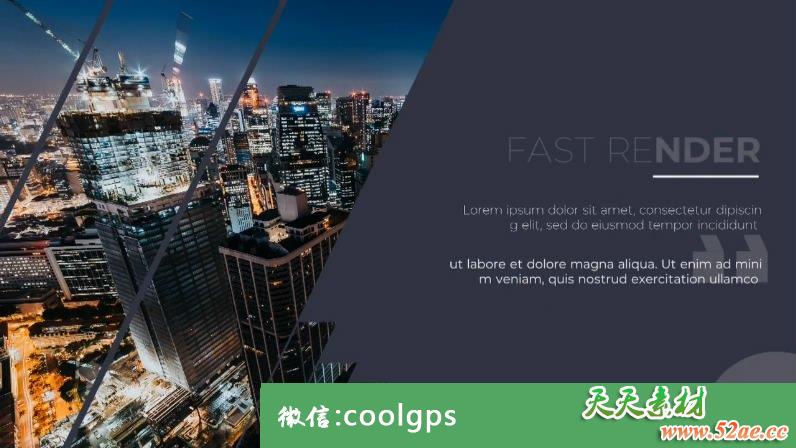 企业商务公司团队宣传PR片头模板 Corporate Slideshow-天天素材网