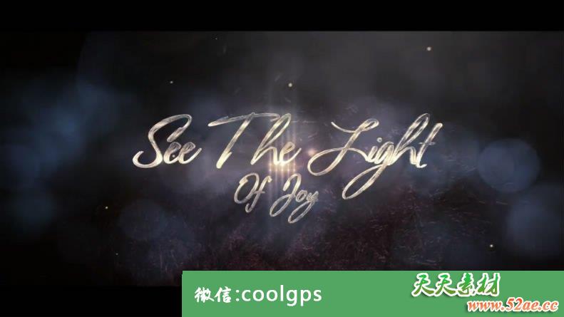 高端金色粒子开场 PR片头模板下载-天天素材网