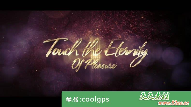 高端金色粒子开场 PR片头模板下载