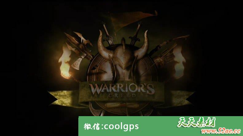 史诗般的战士标志 LOGO标志 PR视频模板下载-天天素材网