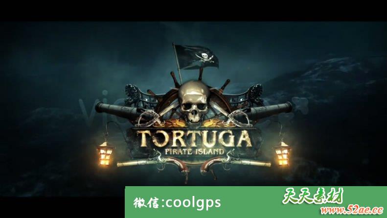 史诗海盗标志LOGO展示 PR视频模板下载 Epic Pirate Logo 