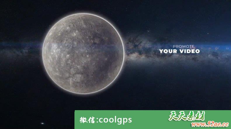 PR模板下载 太阳系文字标题视频模板 - Premiere Pro模板125314-天天素材网