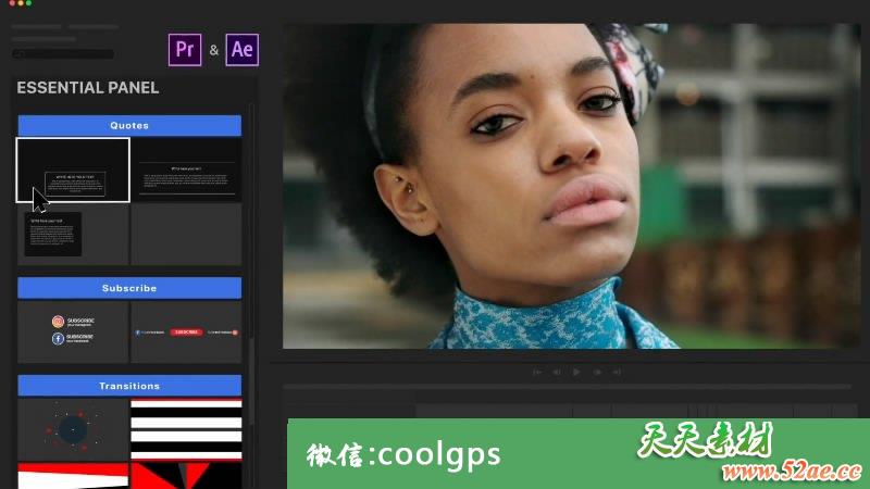 PR模板 网络基本图书馆| MOGRT for Premiere V3.2-天天素材网