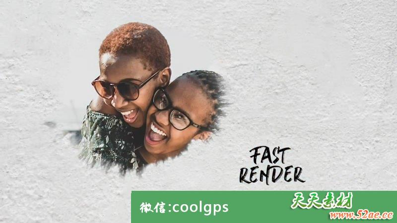 PR模板 优雅水墨水粉温馨家庭电子相册宣传片图文幻灯片 - Premiere Pro模板-天天素材网