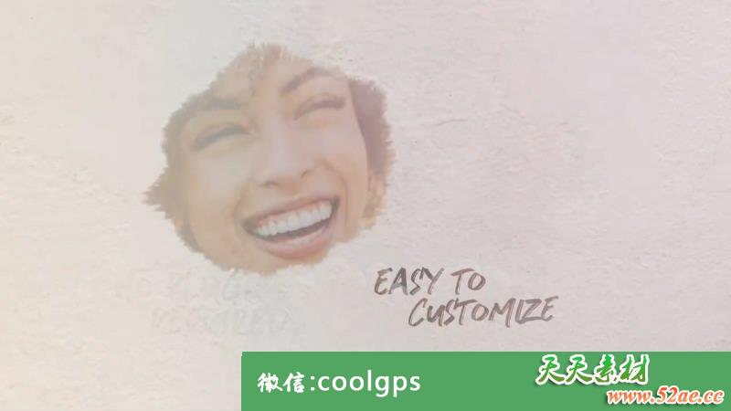 PR模板 水墨晕开电子相册幻灯片 - Premiere Pro模板