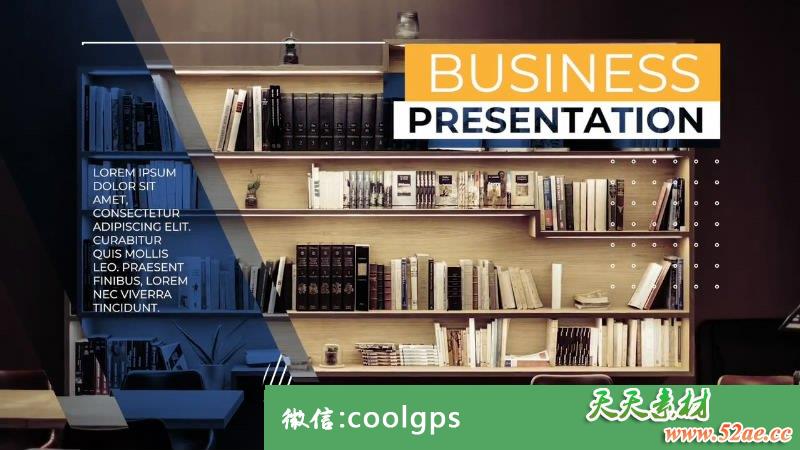 商务企业最小的业务演示PR模板 - Premiere Pro模板-天天素材网