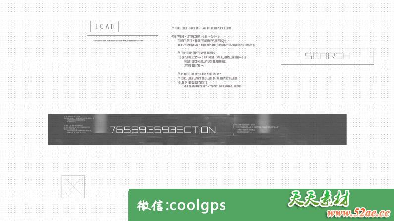 PR/AE模板 失真文字标题LOGO展示视频模板Light Logo Reveal Sci-Fi Glitch Logo v.2-天天素材网