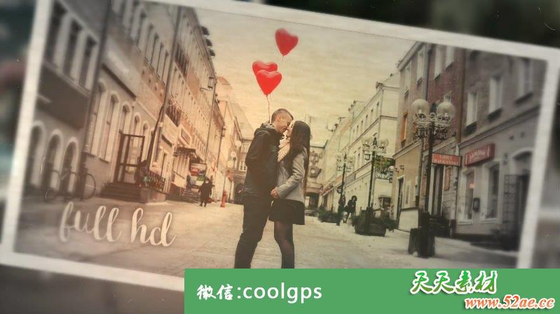 最美好的回忆 温馨浪漫爱情 电子相册PR模板下载-天天素材网