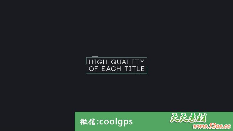 PR文字标题动画视频模板下载 16个最小标题 16 Minimal titles-天天素材网