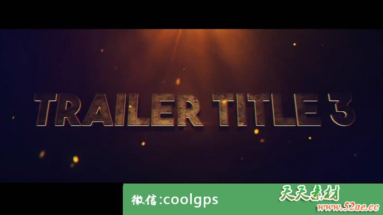 PR模板 - 预告片文字标题 粒子特效PR视频模板下载
