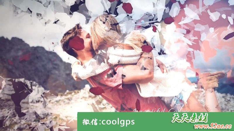 PR模板 浪漫婚礼婚庆幻灯片 - Premiere Pro模板