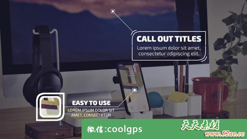 PR模板 信息文字标题动画批注视频模板下载