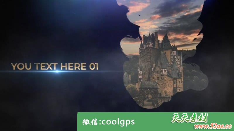 经典开场文字标题动画PR片头模板下载 Epic Trailer titles-天天素材网