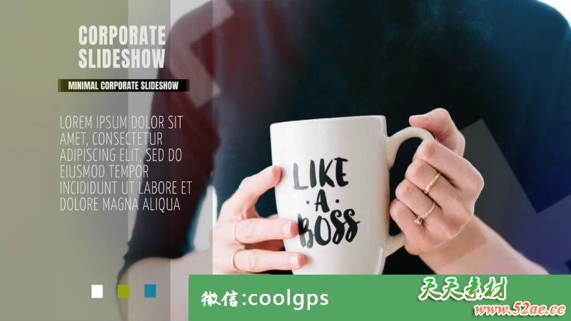 企业公司商务推广电子相册PR模板下载 Corporate Slideshow