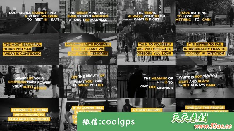 PR模板 社交媒体文字标题动画开场视频模板下载-天天素材网