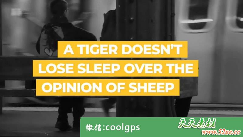 PR模板 社交媒体文字标题动画开场视频模板下载