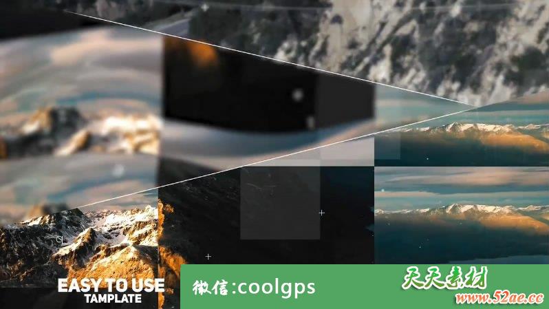 PR模板 简单简洁清洁电影幻灯片 视频模板下载-天天素材网