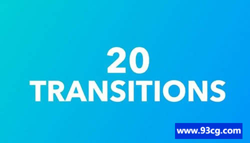 20个转场视觉动画视频模板下载 PR模板下载-天天素材网