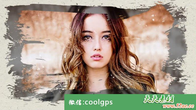 优雅画笔特效视频电子相册 PR模板下载-天天素材网