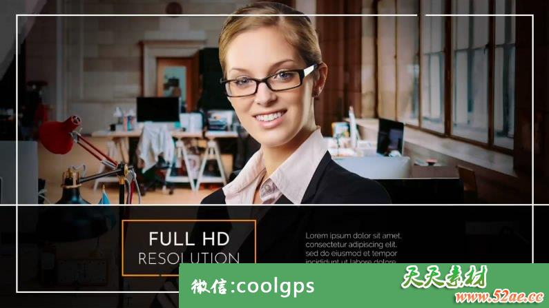 PR模板 企业商务切片动作过渡 - Premiere Pro模板-天天素材网