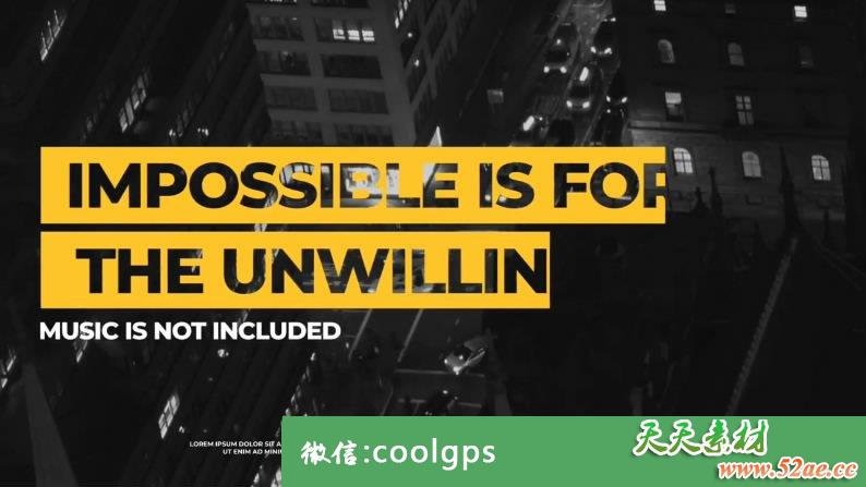 简单文字标题字幕排版设计视频PR模板 - Premiere Pro模板-天天素材网