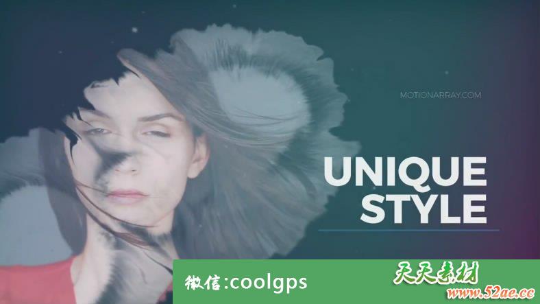 PR模板 唯美水墨水彩片头模板Ink Promo Premiere Pro Templates-天天素材网