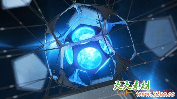 AE模板-三维游戏片头 Gaming Broadcast Opener-天天素材网