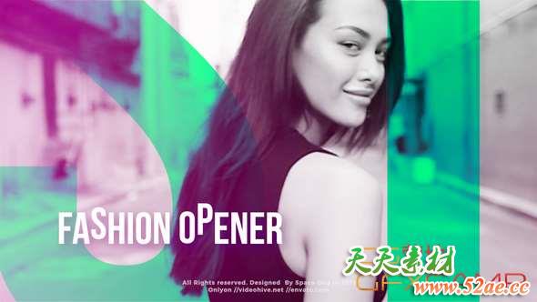 Apple Motion模板-时尚图片开场片头 Fashion Opener-天天素材网