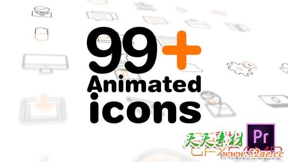 99+ Icons Mogrt