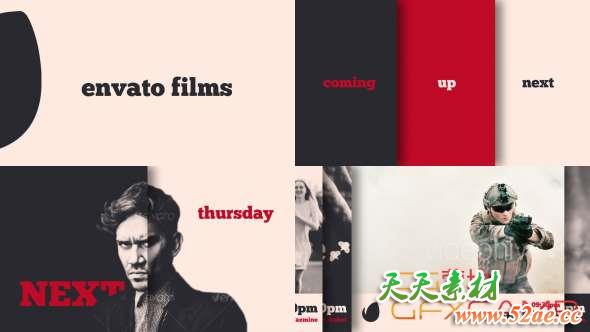 AE模板-复古电视栏目包装 Retro Classic Broadcast TV Package-天天素材网