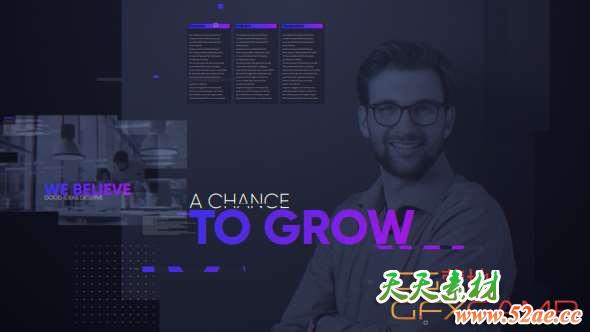 AE模板-现代科技感商务合作宣传片 Corporate Opener-天天素材网