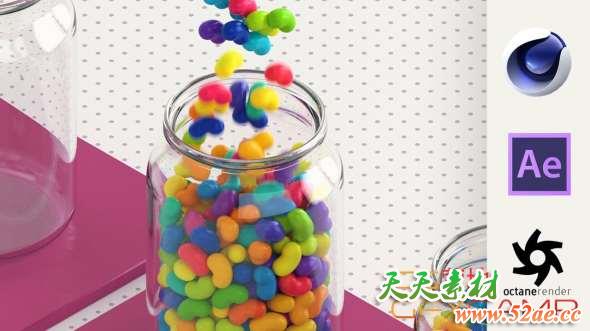 三维循环动图制作C4D教程 Skillshare – Cinema 4D – Looping 3D Animation for Instagram and GIF-天天素材网