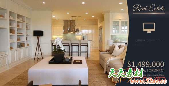 AE模板-室内装修宣传片 Real Estate Promo-天天素材网