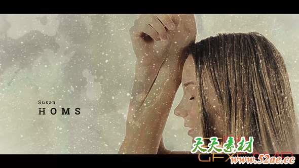 AE模板-复古图片幻灯片开场 Paint Opener-天天素材网