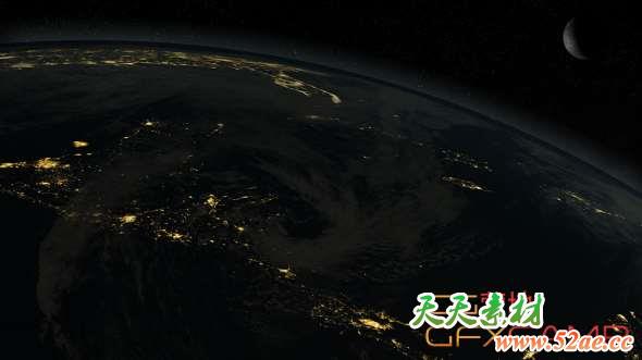 4K夜景三维地球模型C4D动画工具包 Cinema4dtutorial.net – 4K Earth Night Tool Kit-天天素材网