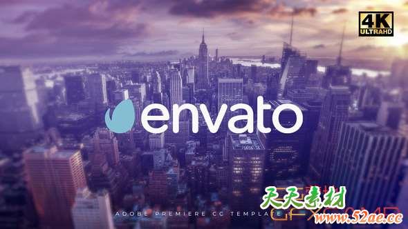 PR模板-破碎翻转Logo动画 Logo Identity Premiere Pro-天天素材网