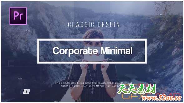 PR模板-商务宣传包装片头 Corporate Minimal-天天素材网