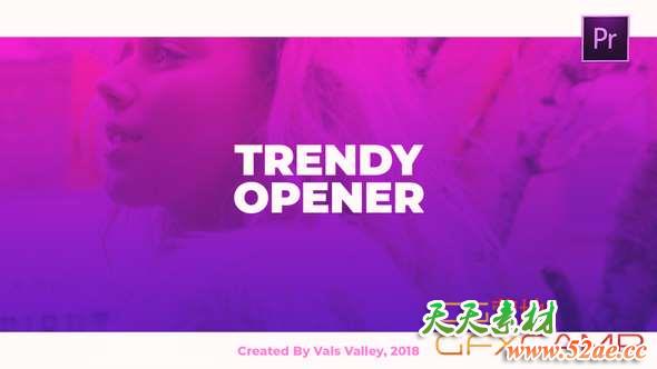 PR模板-时尚视频宣传片头 Stylish Intro-天天素材网