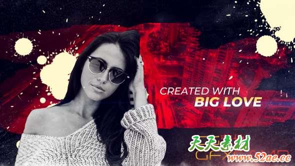 PR模板-英雄人物定格介绍宣传片 Comics Urban Opener-天天素材网