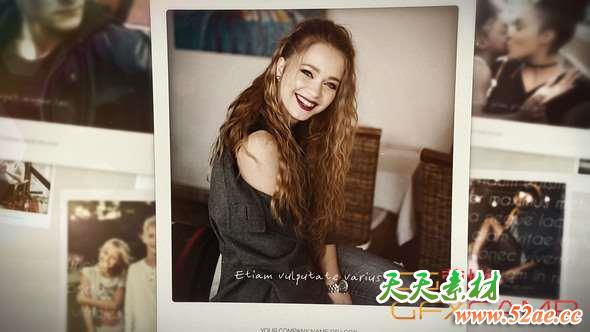 AE模板-美好照片相册回忆片头 Photo Slideshow-天天素材网
